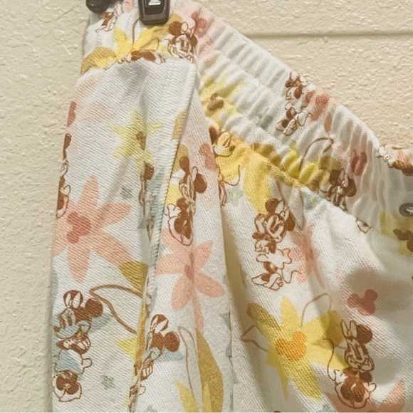 Disney Minnie Mouse Knit Shorts Women’s 3X Tropical Floral Terry Cloth NWT - Picture 3 of 6